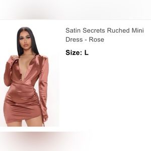 Satin Secrets Ruched Mini